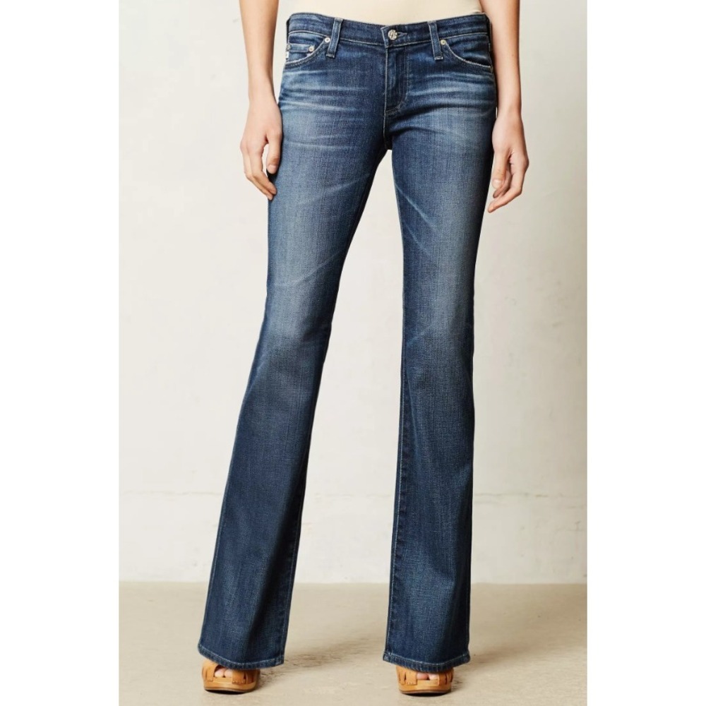 AG Y2K Adriano Goldschmied Angelina Petite Bootcut Jeans Dark Wash Indigo 27R
